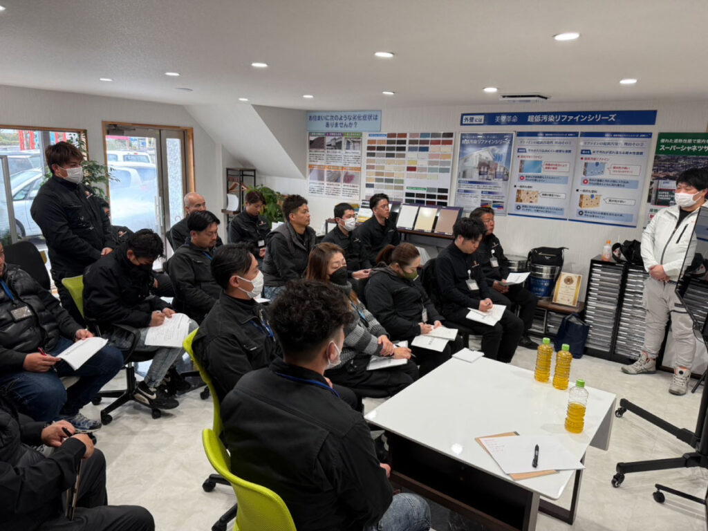 ペイント官兵衛社内研修風景