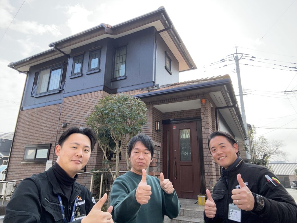 外壁塗装をしたお客様の写真