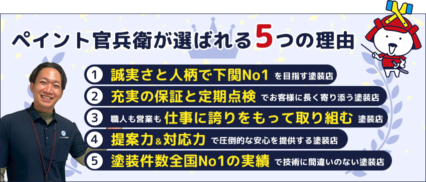 ペイント官兵衛が選ばれる理由