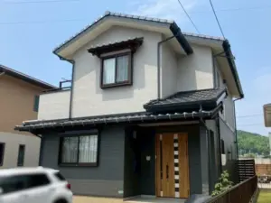 下関市 木部保護塗料で和モダンな雰囲気をこわさず塗装した外壁塗装